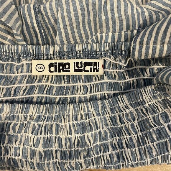 Ciao Lucia! Isla Smocked Tank Top with subtle peplum Size XS - Picture 4 of 10